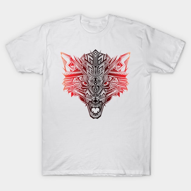 Wolf Head T-Shirt by MeksFashion